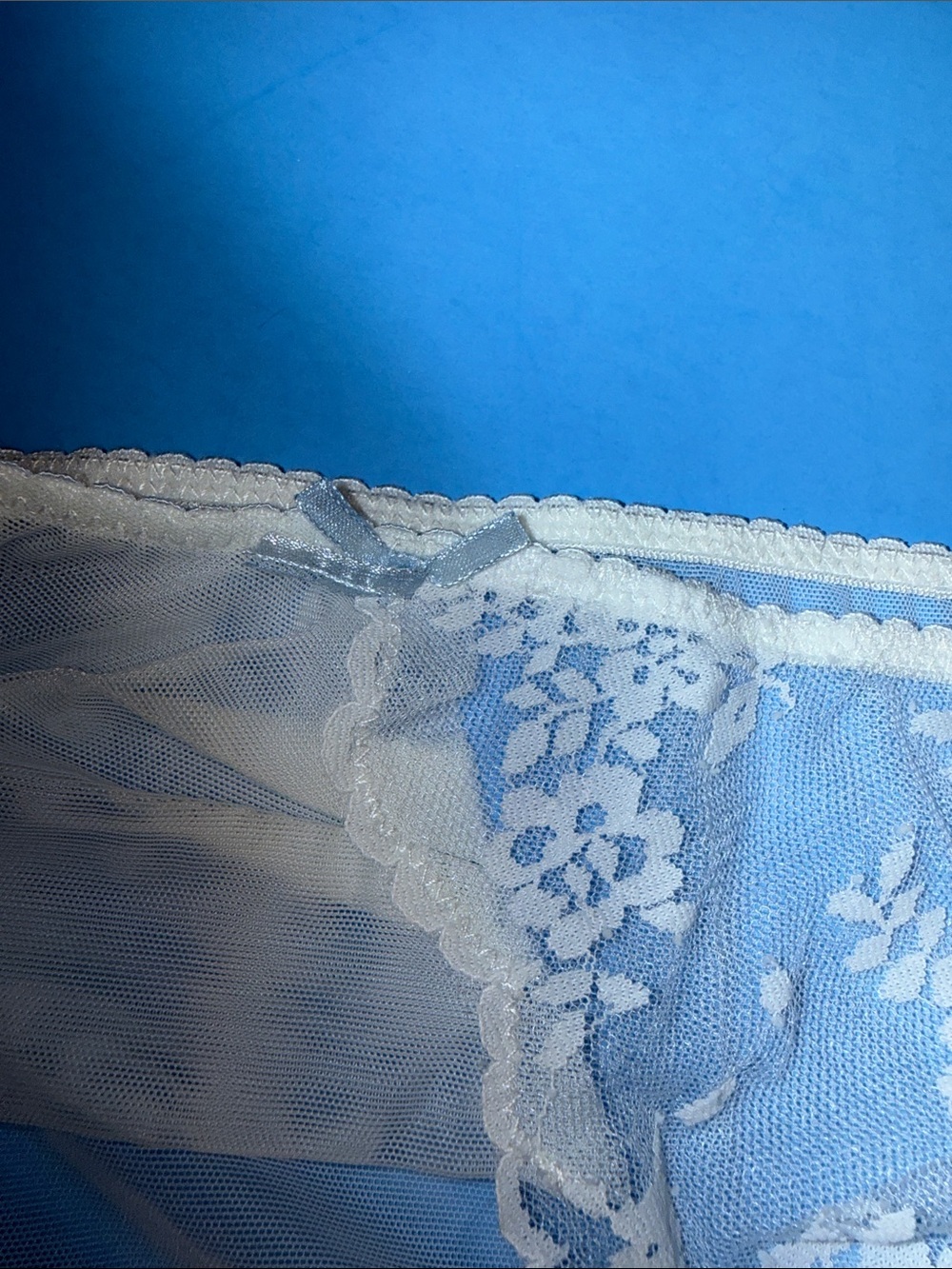 Adore Me White Sheer Lace Underwire Bra & Bikini Set - Picture 6 of 8